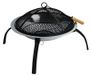 Merkloos Solidchoice Stalen Vuurschaal met Grill 75 cm