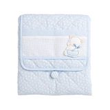 Filet Aankleedmat, draagbaar, inklapbaar, voor baby's en peuters, luierwissels, blauw