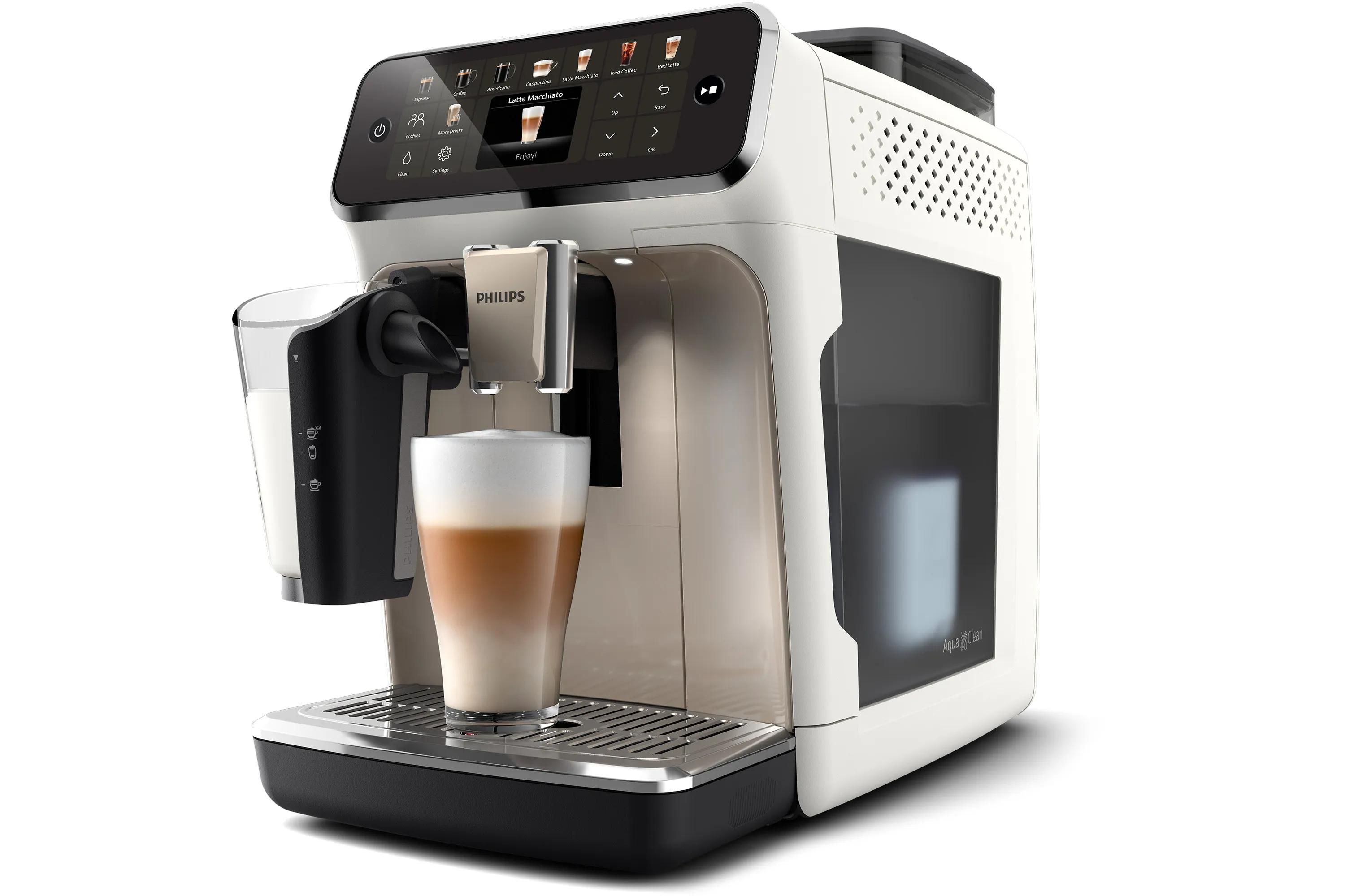 Philips 5500 series EP5543/90R1 Volautomatische Espressomachine - 1.8L - Chroom/Wit