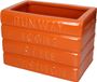 HD Collection Bloempot Boeken Fine Earthenware Oranje 25.3x16x18cm
