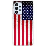 Samsung Siliconen hoesje compatibel met Galaxy A33 5G Amerikaanse vlag