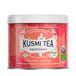 Kusmi Tea - AquaSummer - Biologische infusie - Hibiscus en fruitmelange perzik- en abrikoossmaak - Om warm of als ijsthee te drinken - Theïnevrije infusie - Metalen theeblik 100g voor ca. 50 kopjes