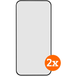 BlueBuilt Back Cover iPhone 16e Zwart + Screenprotector Glas