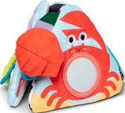 Melissa & Doug Ocean Tummy Time Triangle Babyspeelgoed, zacht sensorisch speelgoed met textuur, spiegel, vloerspeelgoed voor pasgeborenen tot 6 maanden