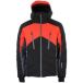 Peak Mountain Veste de ski Charmeur Noir/Gris nuit/Orange L