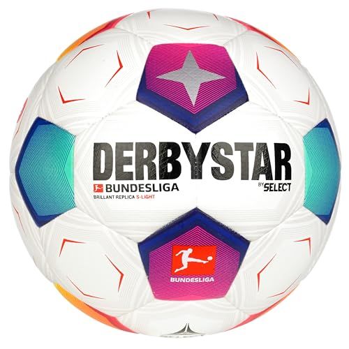 Derbystar Unisex Jeugd Bundesliga Brillant Replica S-Light v23 Voetbal, wit, 3