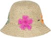 Barts Hoed Darshy Hat Wheat Kinderen Wit Papier Gebloemd Lente/Zomer Strandhoeden Maat 53-55