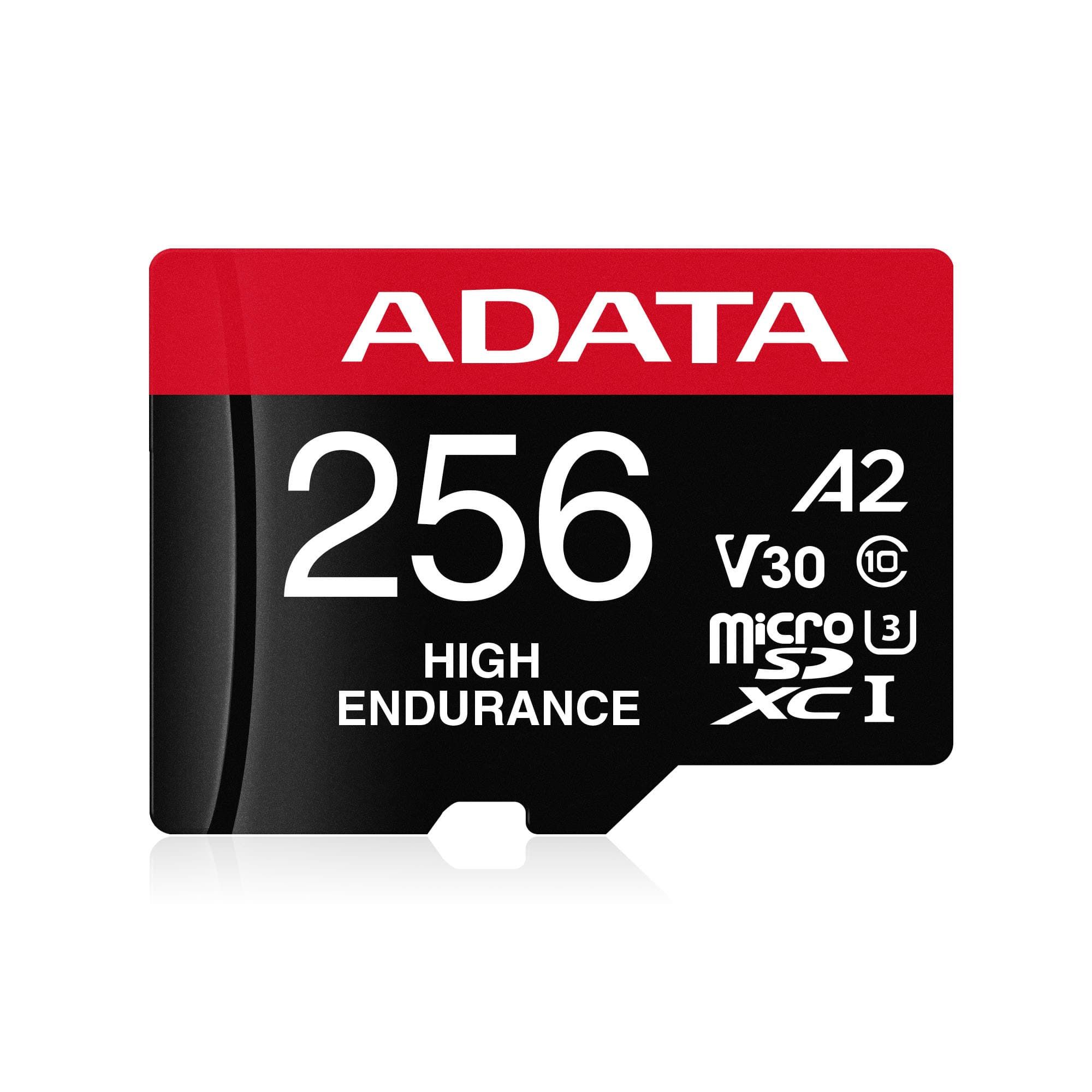 Adata MicroSDXC 256GB Class 10 UHS-I met SD-adapter