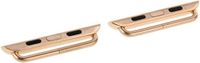 By Qubix Metalen strap connector Goud Geschikt voor Apple Watch 38mm / 40mm / 41mm / 42mm