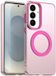 Selected by GSMpunt.nl MagSafe Compatibel Backcover Hoesje Geschikt voor Samsung Galaxy S26 - Roze & Semi-Transparant Design