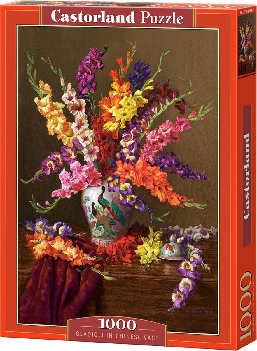 Castorland Gladioli in Chinese Vase Puzzel 1000 Stukjes