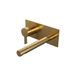 Brauer Gold Edition Robinet de lavabo encastrable avec bec droit et plaque de recouvrement Modèle E2 Or Brossé PVD