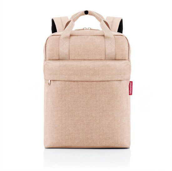 Reisenthel Allday Backpack M Rugzak - 15L - Twist Coffee Beige - 15.6 inch Laptopvak - rPet
