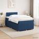 Maison Exclusive - Lit boxspring avec matelas et tête de lit, bleu, 120 x 190 cm, rembourré