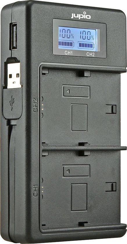 Jupio USB Dedicated Duo Charger LCD for Nikon EN-EL25