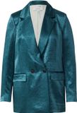 comma - Vrouwen Blazer - petrol - Maat 42