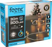 Feeric lights & Christmas Feeric lights Kerstverlichting - warm wit - 30 meter - 300 led lampjes - transparant snoer