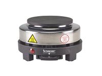 BEPER P101PIA003 Elektrische kookplaat, 500 W, roestvrij staal/Ghisa, 500 watt, Zwart/Grijs