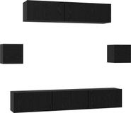 vidaXL Meuble TV - Chêne noir bois d'ingénierie