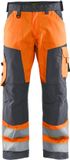 Blåkläder Werkbroek High Vis zonder spijkerzakken 1566-1811 - High Vis Oranje/Medium Grijs - Maat 58