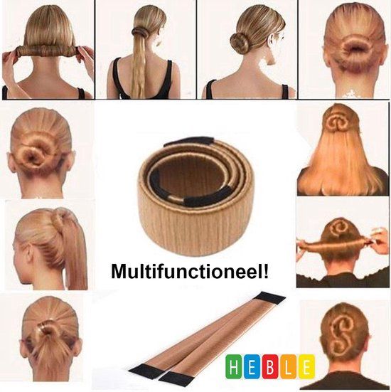 Heble® Maggie's Magic Bun Set Golden Blond - Knot maker - van Heble®