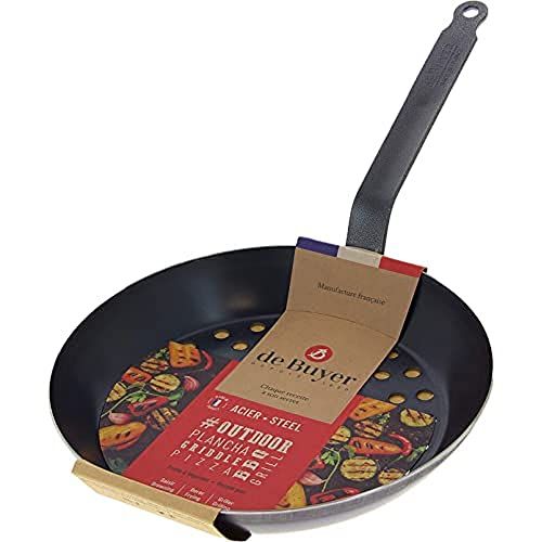 de Buyer Pan voor groenten, bruin #outdoor met keu perforatie, Ø 28 cm