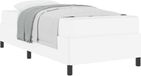 vidaXL Bedframe met matras, Wit, 90 x 190 cm, Stof