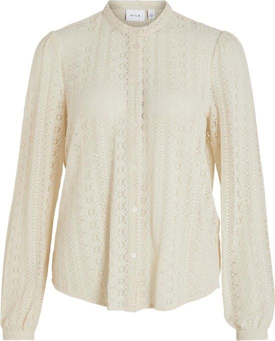 VILA VICHIKKA Lace Blouse - Birch - Size S