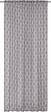 Elbersdrucke Gordijn met lussen Alea 255x140 cm grijs semi-transparant