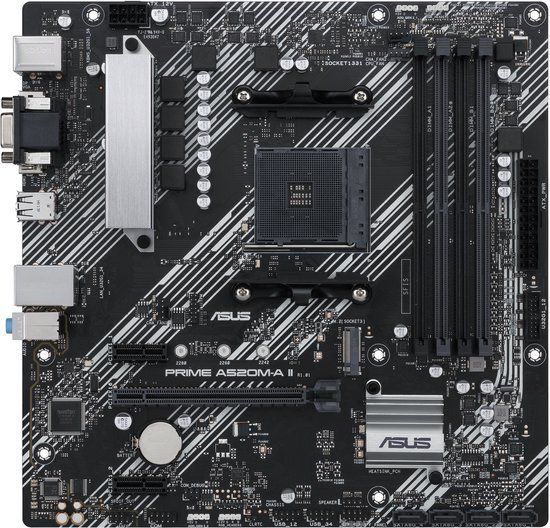 ASUS PRIME A520M-A II/CSM AMD A520 Socket AM4 micro ATX