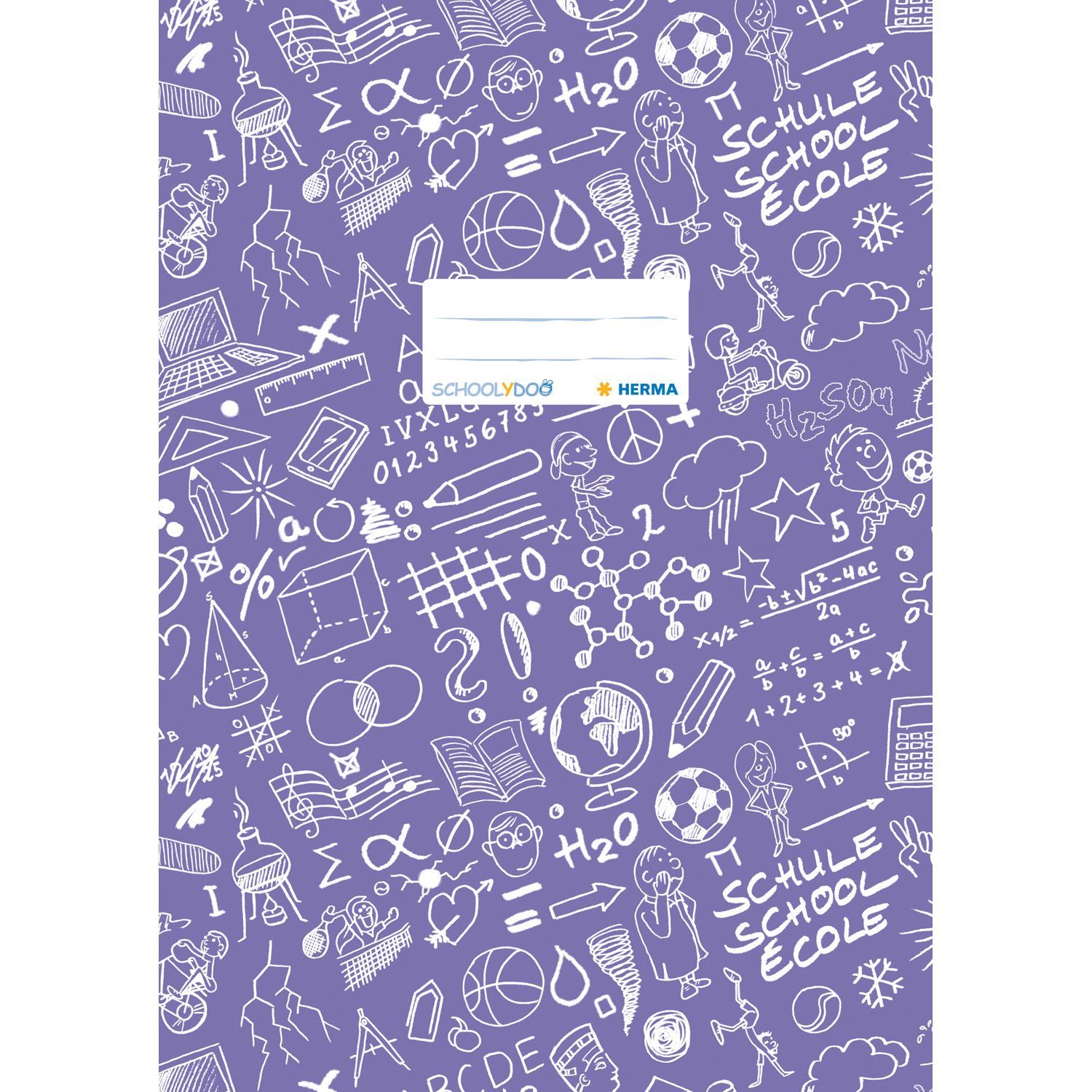 175 SCHOOLYDOO 175 Exercise book cover A4, violet