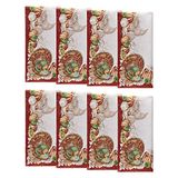 Elrene Omrand Herfstservetten, Set van 8, Polyester, Multi, 17" x 17"