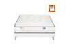 Ensemble matelas ferme ressorts ensachés + sommier 140x200