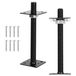 Support de poteau réglable avec hauteur flexible pour diverses constructions de jardin noir 30-250 mm 2PCS