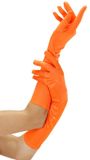 Finidi Oranje handschoenen lang neon