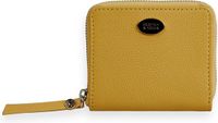 SCOTCH & SODA Leather Bill Fold Zip Wallet Sunset Yellow