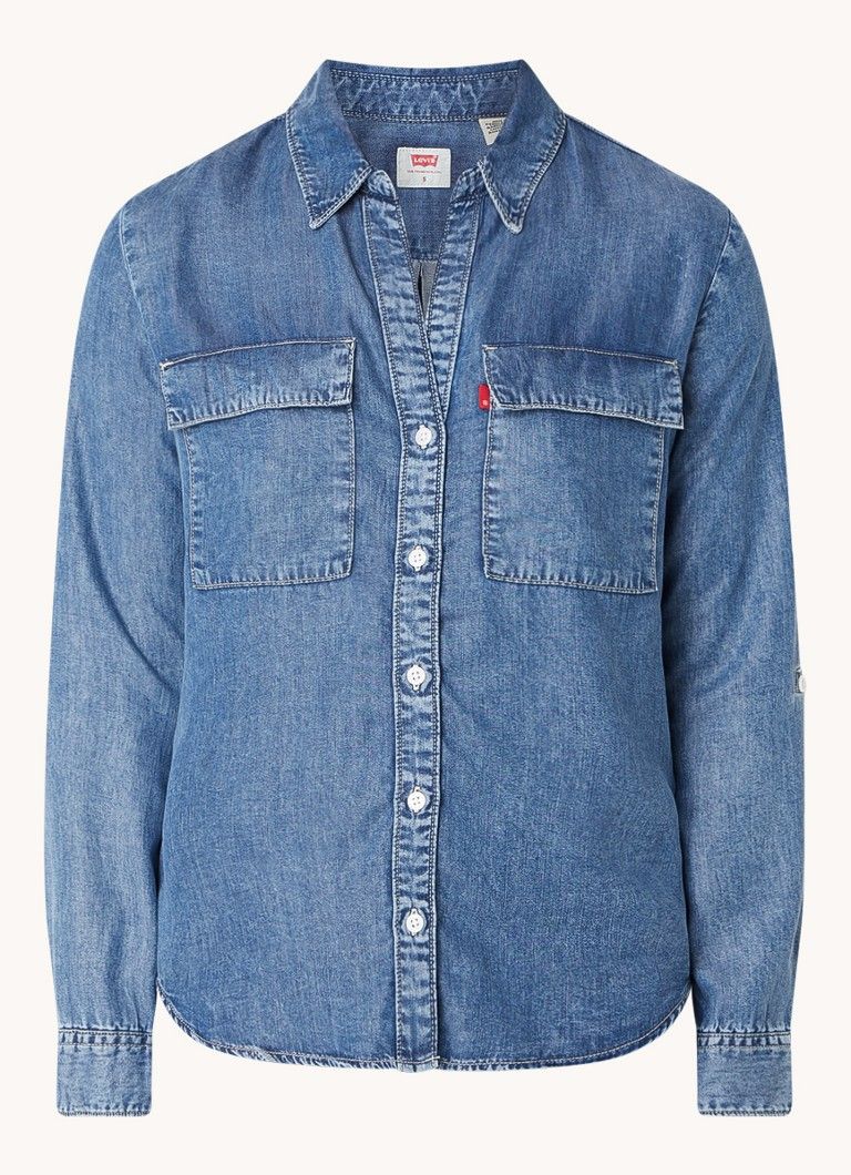 Levi's Denim Blouse with Chest Pockets