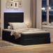 Maison Exclusive - Lit plateforme avec matelas, noir, 120x190 cm, velours
