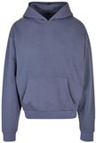 Build Your Brand Ultra Heavy Cotton Box Hoodie - Vintage Blue
