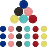 Merkloos Relaxdays Clownsneuzen - Set van 24 - Kinderen en Volwassenen - 6 Kleuren - Carnaval - Feestjes