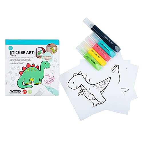 Comansi Stickers Art Basic DINOSAURIOS: Maak je eigen 3D-stickers (1)