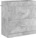 vidaXL Badkamer Onder Wasbak Kast Betongrijs 78,5 x 37,5 x 81 cm