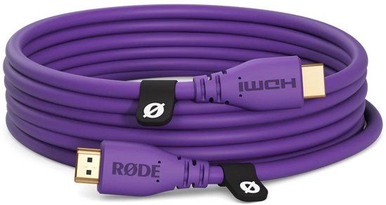 RØDE HDMI-3 Premium High Speed HDMI-kabel met Ethernet (3m/10ft, Paars)