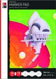 Marabu Marker Pad GRAPHIX A4 75 vel 75 g/m² wit
