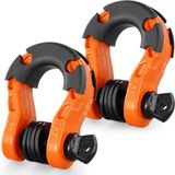 VEVOR 2-Pack 3/4" D-Ringsluiting Met 7/8" Schroefpen, Breeksterkte 66139 Lbs, Oranje