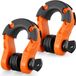 VEVOR 2-Pack 3/4" D-Ringsluiting Met 7/8" Schroefpen, Breeksterkte 66139 Lbs, Oranje