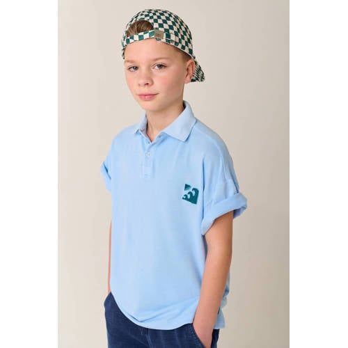 Tumble 'n Dry T-shirt lichtblauw Jongens Katoen Polokraag Effen - maat 146