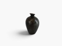 Buitengewoon de Boet Vase Aluminium Ant.Sm.Black L 26x42cm