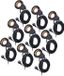 HOFTRONIC 9x Sydney Tuinspot - GU10 - Zwart - Aluminium - IP65 - 2700K Warm Wit