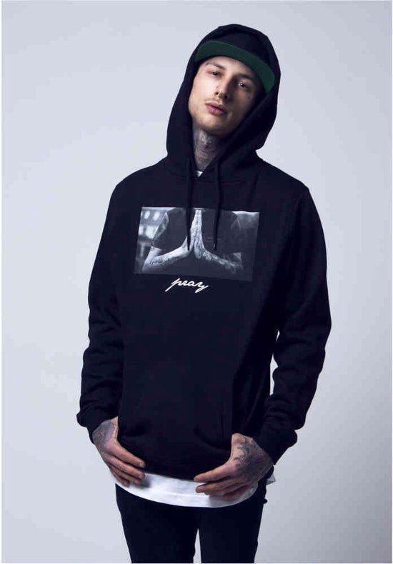 Mister Tee Pray Hoodie - Zwart - Maat S - Heren